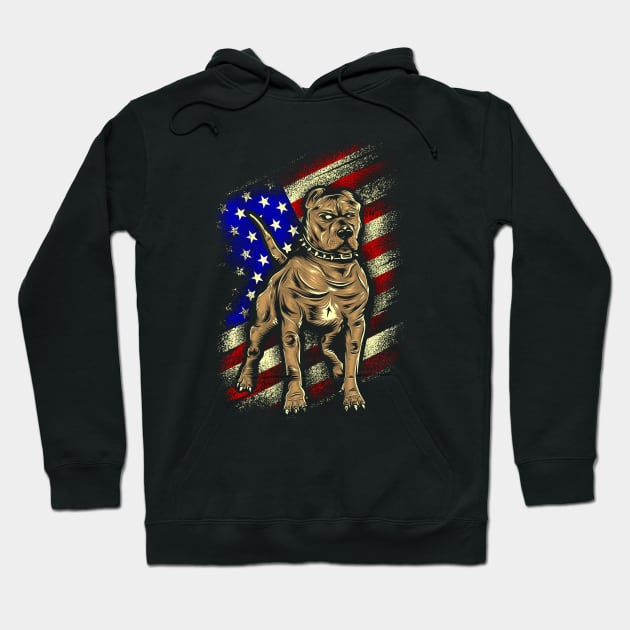 American Pitbull Terrier Hoodie by Stayhoom